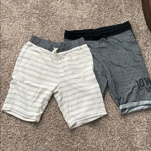 2 summer sweat shorts one both XL youth